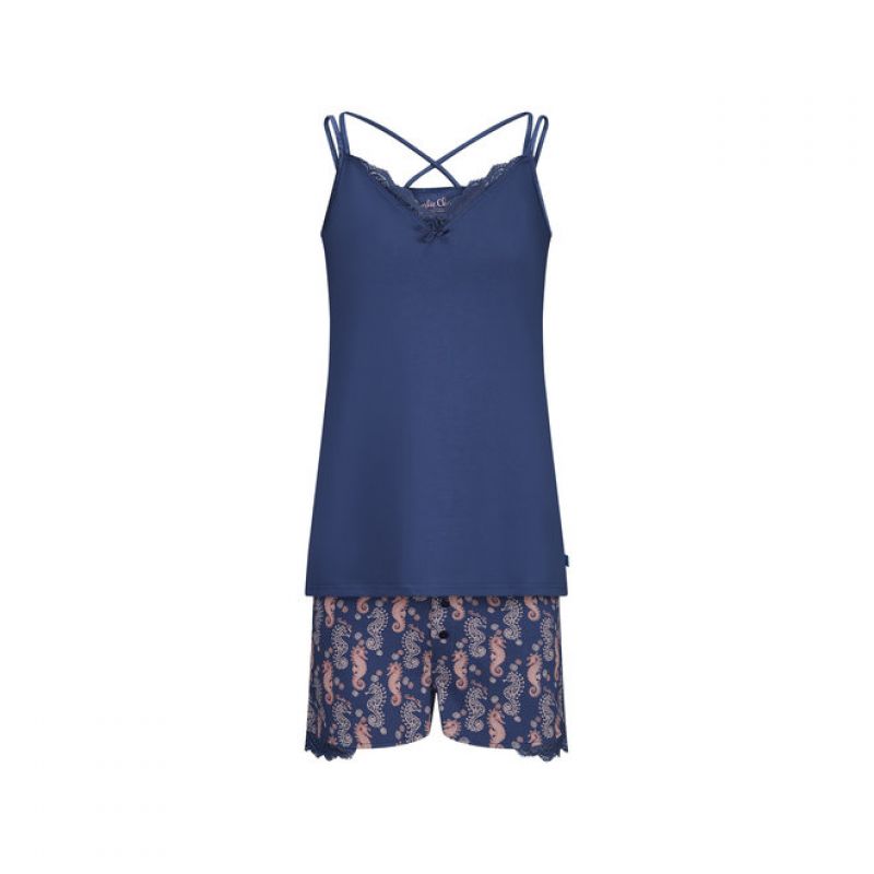 Charliechoe Women Shortama The Only One in the Sea blauw Xs -